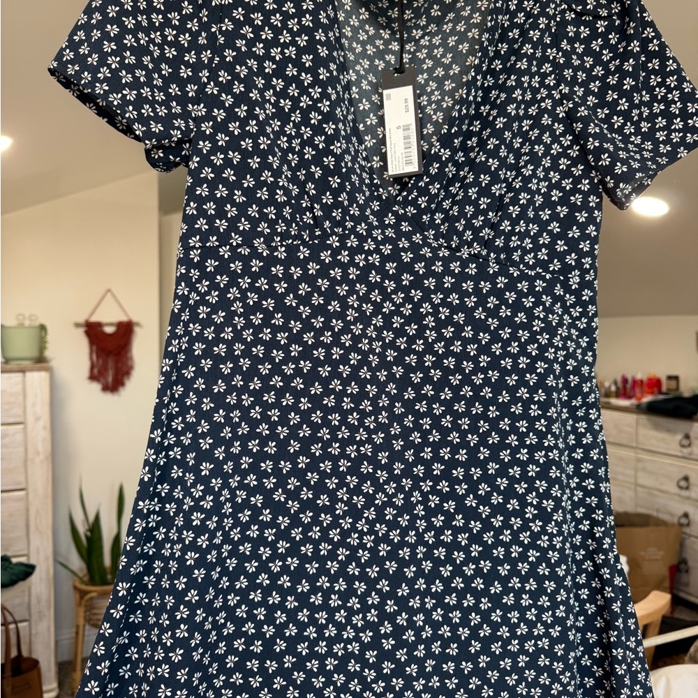 Cotton On Navy Floral Mini Dress
